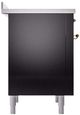Ilve® Nostalgie II Series 36" Glossy Black Pro Style Induction Range-3