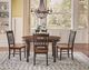 A-America® British Isles Antique Oak Extending Dining Table with Black Base-4
