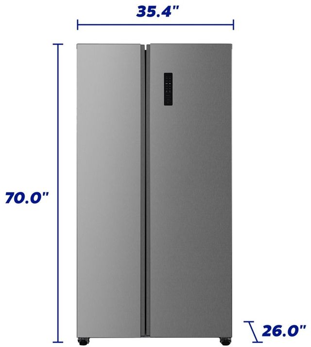 Element® 36" 18.8 Cu. Ft. Stainless Steel Counter Depth Side By Side Refrigerator -2