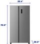 Element® 36" 18.8 Cu. Ft. Stainless Steel Counter Depth Side By Side Refrigerator -2