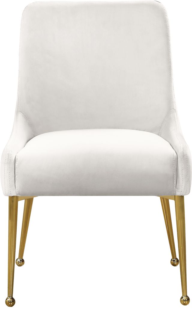 Meridian Furniture Owen Cream Velvet Dining Chair-1