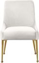 Meridian Furniture Owen Cream Velvet Dining Chair-1