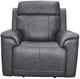 Flexsteel® Amelia Charcoal Power Recliner with Power Headrest and Lumbar-1