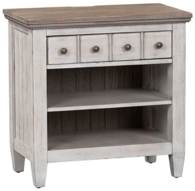 Liberty Furniture Heartland 4-Piece Antique White California King Bedroom Set-4