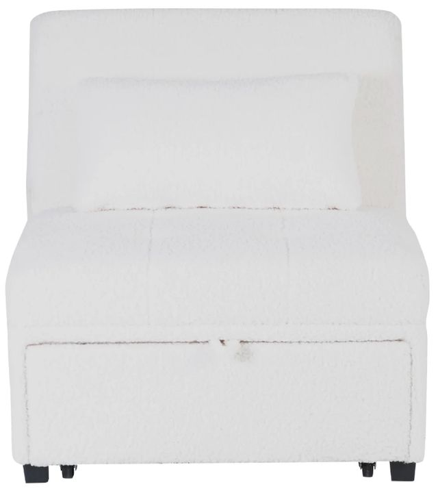 Powell® Dozer Ivory Twin Sleeper Chair-4