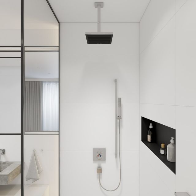 Hansgrohe Pulsify E Chrome 12" Extension Pipe for Ceiling Mount E-1