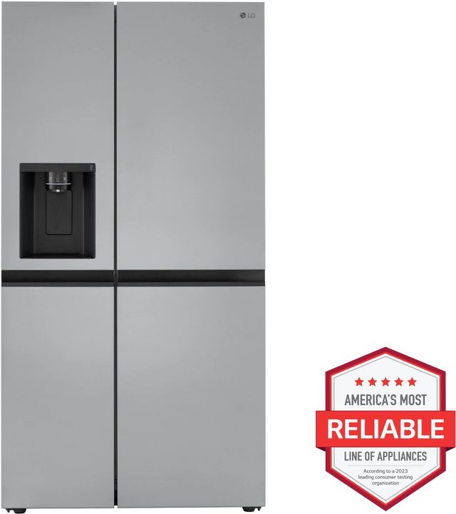 LG 36 in. 23.0 Cu. Ft. PrintProof™ Finish Stainless Steel Counter Depth Side By Side Refrigerator-1
