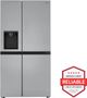 LG 36 in. 23.0 Cu. Ft. PrintProof™ Finish Stainless Steel Counter Depth Side By Side Refrigerator-1