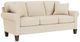 Flexsteel® Moxy White Moondust Sofa with Curved Sock Arms-0