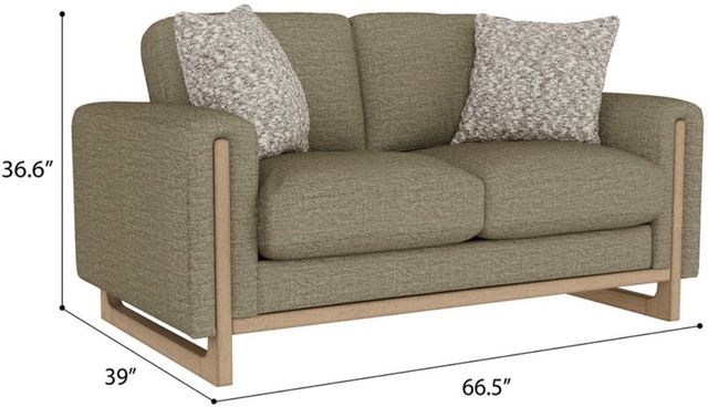 Emerald Home Sutton Place Olive Green Loveseat-2
