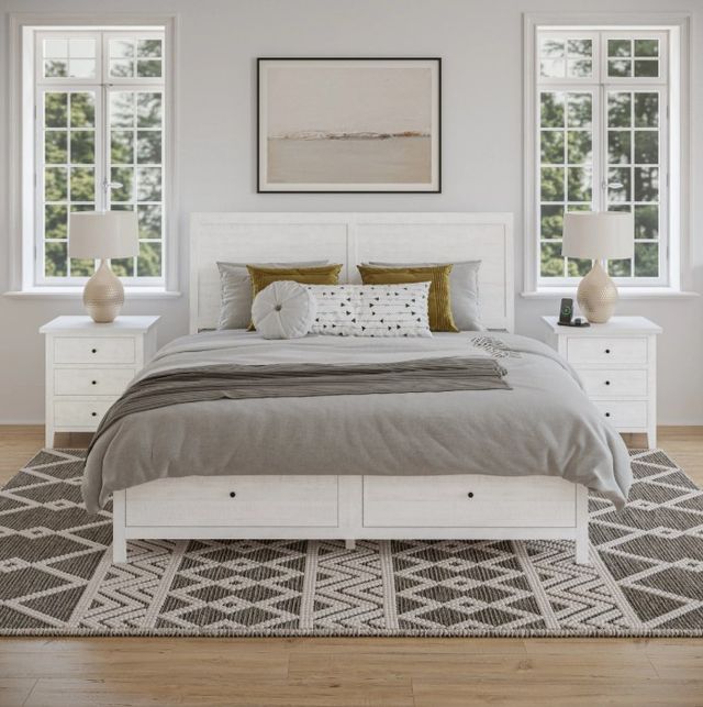 Jofran Inc. Maxton Ivory Full Panel Storage Bed-1