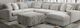 Corinthian Furniture Brighton 4-Piece Wheat U-Shape Chaise Sectional-0