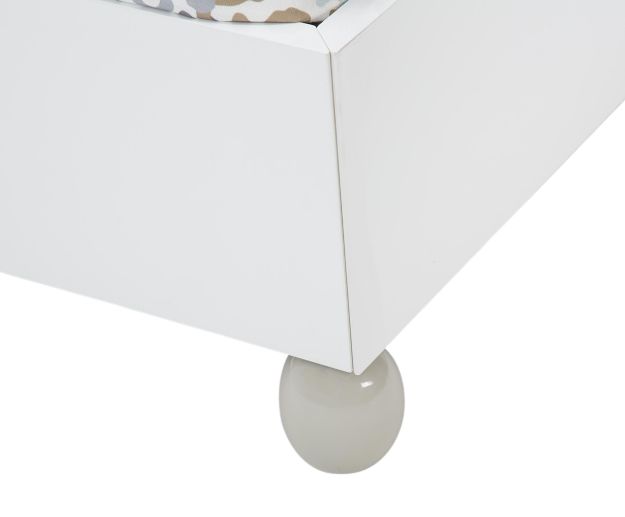 Michael Amini® Sky Tower Cloud White Upholstered California King Panel Bed-3