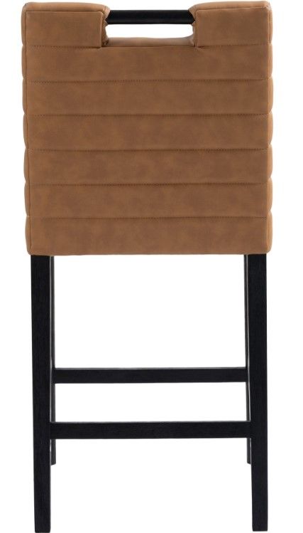 Meridian Furniture Aimee Cognac Leather Counter Stool-4