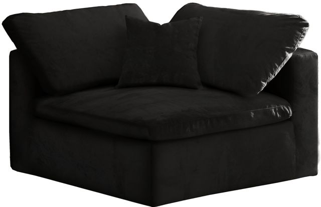 Meridian Furniture Cozy Black Velvet Chair-0