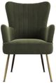 Emerald Home Amera Gold/Moss Green Accent Chair-3