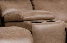 Homestretch Brown Manual Rocking Reclining Loveseat-2