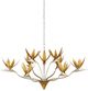 Currey & Company Paradiso Contemporary Gold Leaf/Contemporary Silver Leaf Chandelier-0