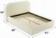ACME Furniture Arden Beige Queen Upholstered Panel Bed-2