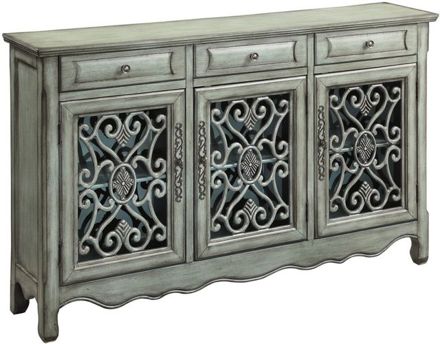 Coaster® Madeline Antique Green 3-Door Accent Cabinet