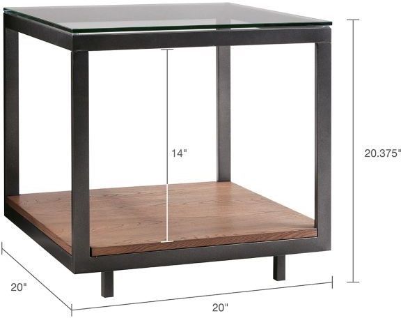 Olliix by Madison Park Iron/Walnut Pratt End Table-3
