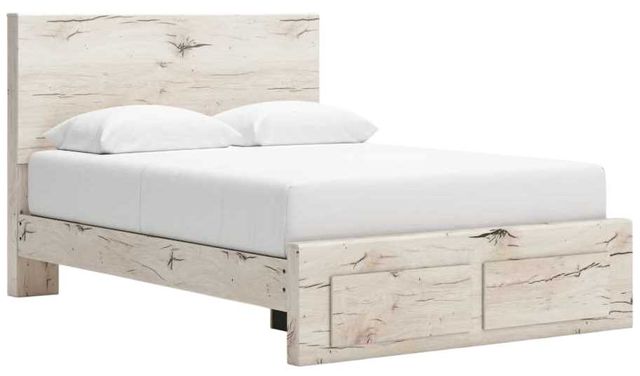 Benchcraft® Lawroy Light Natural Queen Panel Storage Bed-0