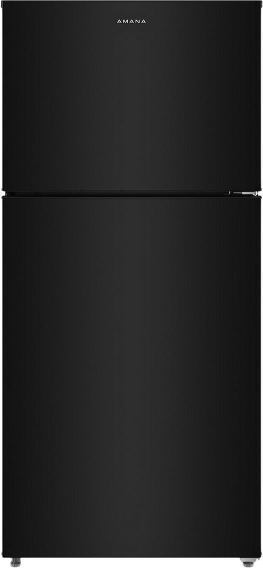 Amana® 30" 19.3 Cu. Ft. Black Garage Ready Top Freezer Refrigerator with Dual Crisper Drawers-0