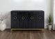 International Furniture Direct Dark Ebano Black Console-1