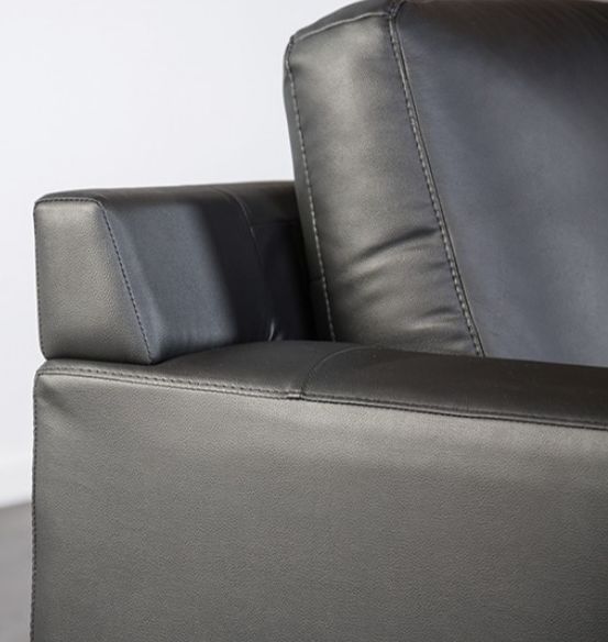 Furniture of America® Stordal Black Sectional with Left Chaise-4
