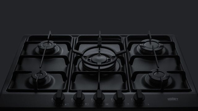 Summit® 30" Black Gas Cooktop-1