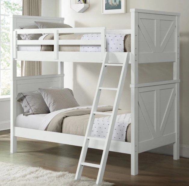 Intercon Tahoe Sea Shell Youth Twin/Twin Bunk Bed-2