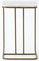 Magnolia Home by Joanna Gaines Alana Matte Brass/White Accent Table-4