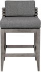 Armen Living Vivid Light Gray Olefin/Wood Outdoor Counter Stool-3