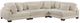 Homelegance® Traverse 4-Piece Beige135" Modular Sectional-0
