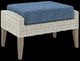 New Classic® Home Furnishings Carezza 5-Piece Dark Blue/Gray Fabric/Wicker Outdoor Conversation Set-3