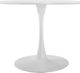 Elements International Isadora White 42" Dining Table-1