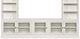 Hammary® Structures White Quintuple Display Entertainment-1