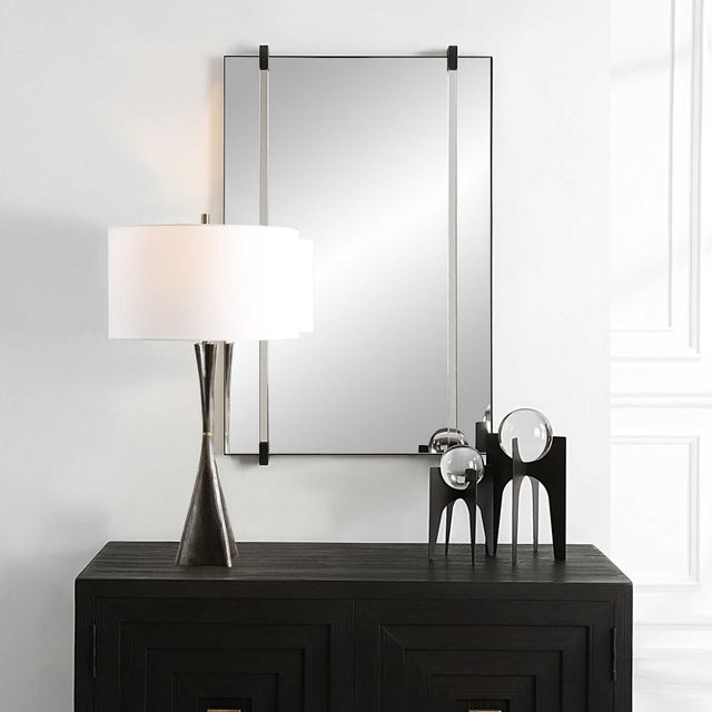 Uttermost® Ladonna Black Accent Mirror-1