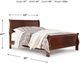 Signature Design by Ashley® Alisdair Reddish Brown California King Sleigh Bed-1
