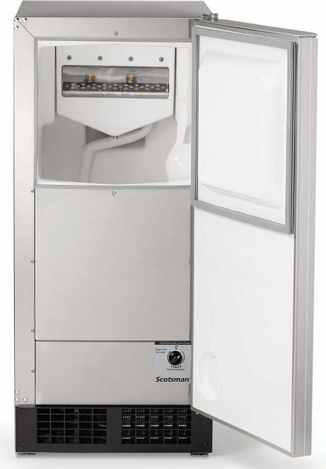 Scotsman® Legacy 15" 30 lb. Stainless Steel Ice Maker with Gravity Drain  -2