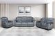 New Classic® Home Furnishings Willow Gray Manual Reclining Loveseat-1