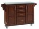 homestyles® Create-a-Cart Cherry/Stainless Steel Kitchen Cart-0
