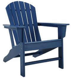 Signature Design by Ashley® Sundown Treasure Blue Polyethylene Outdoor Adirondack Chair