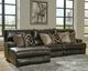 Catnapper® Como 3-Piece Chocolate Left Arm Facing Power Reclining Sectional-2
