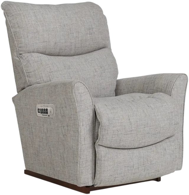 La-Z-Boy® Rowan Charcoal Power Rocking Recliner with Headrest-0