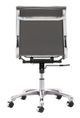 Zuo® Lider Plus Gray Armless  Office Chair-3