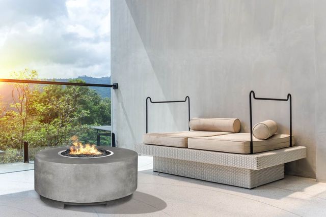 XO 36" Handcrafted Round Fire Table-1
