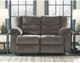 Signature Design by Ashley® Tulen Gray Reclining Loveseat-3