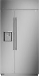 Monogram 42" 24.6 Cu. Ft. Stainless Steel Smart Built In Side-by-Side Refrigerator-1