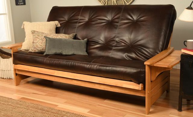 Kodiak Furniture Phoenix Oregon Trail Java/Butternut Queen Futon with Mattress-1